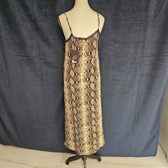 NWT The Kooples Snake Print Silk Dress Size Small - Picture 8 of 12
